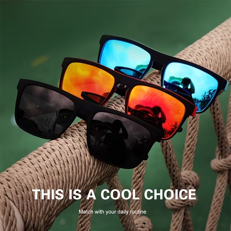 🕶️🔥 3-IN-1 Men’s Polarized Sunglasses Set