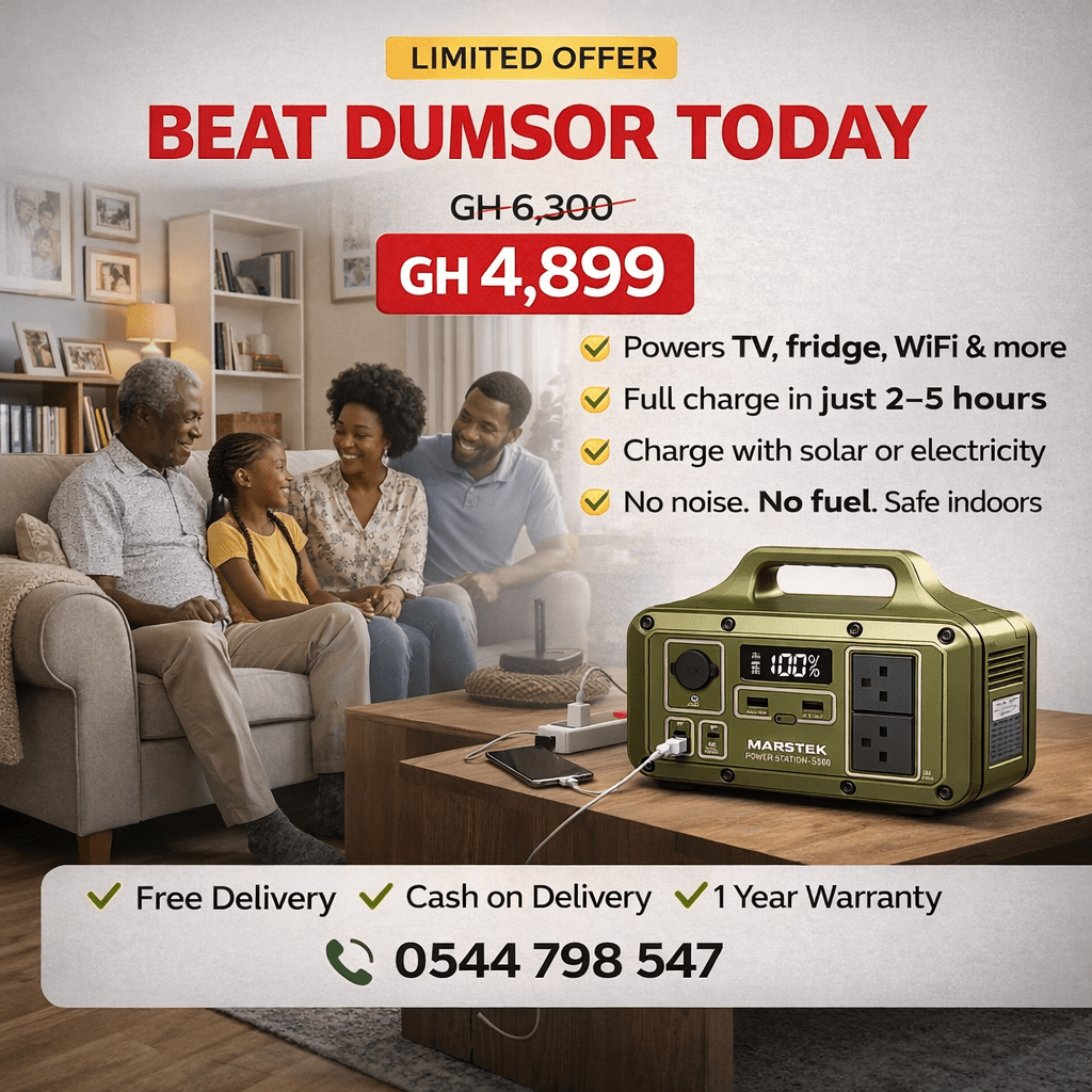 Marstek S500S 500W Portable Power Station (510Wh) – Solar Compatible Backup Power Ghana - Bumble Shop