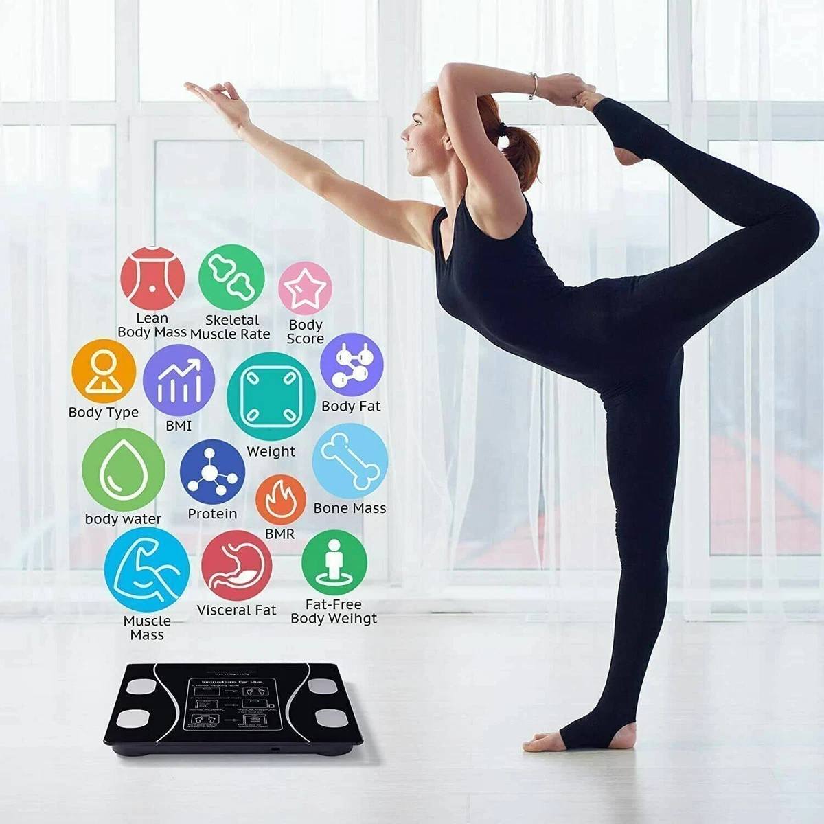 Digital Bathroom Scale with Body Fat & BMI Monitor — perfect for weight tracking and health goals