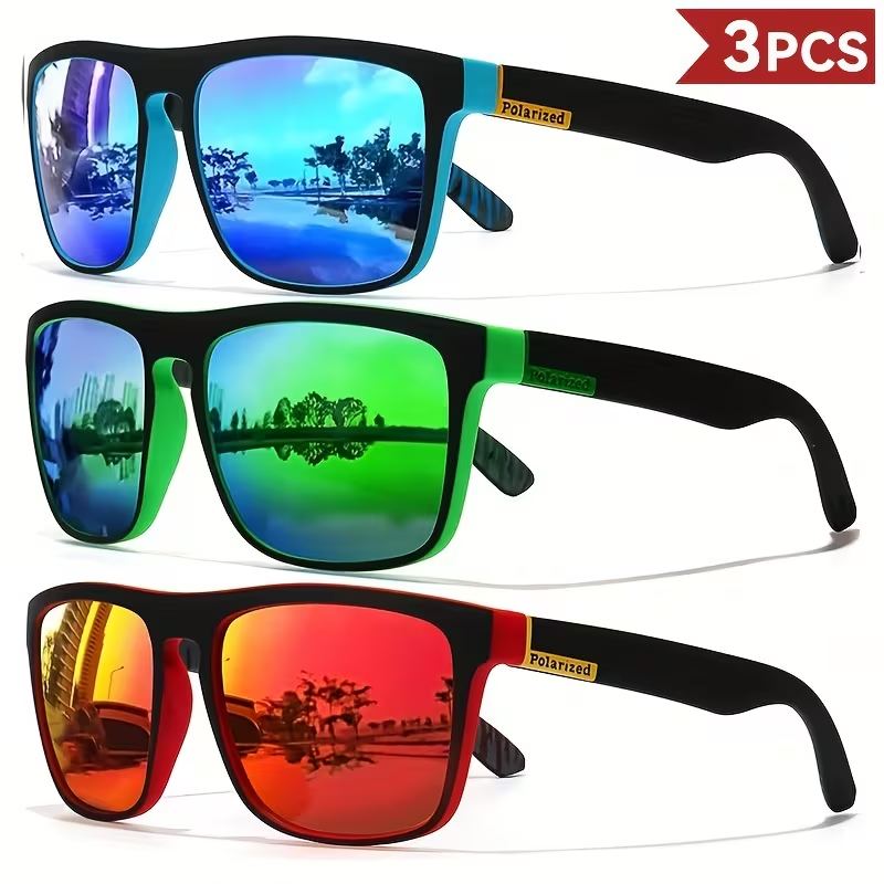 🕶️🔥 3-IN-1 Men’s Polarized Sunglasses Set