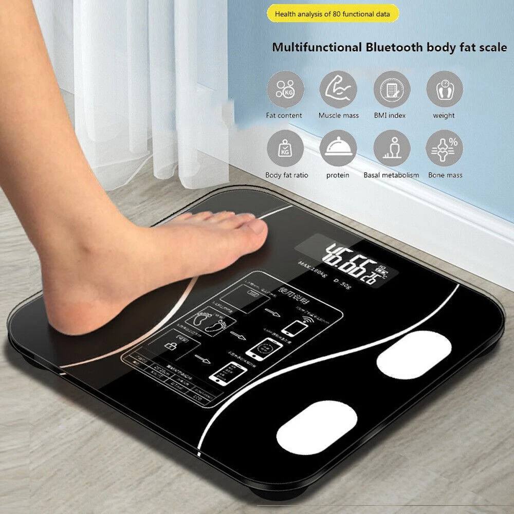 Digital Bathroom Scale with Body Fat & BMI Monitor — perfect for weight tracking and health goals