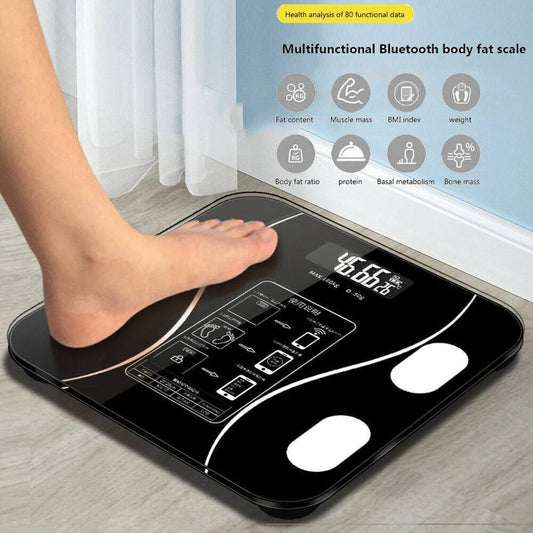 Digital Bathroom Scale with Body Fat & BMI Monitor — perfect for weight tracking and health goals