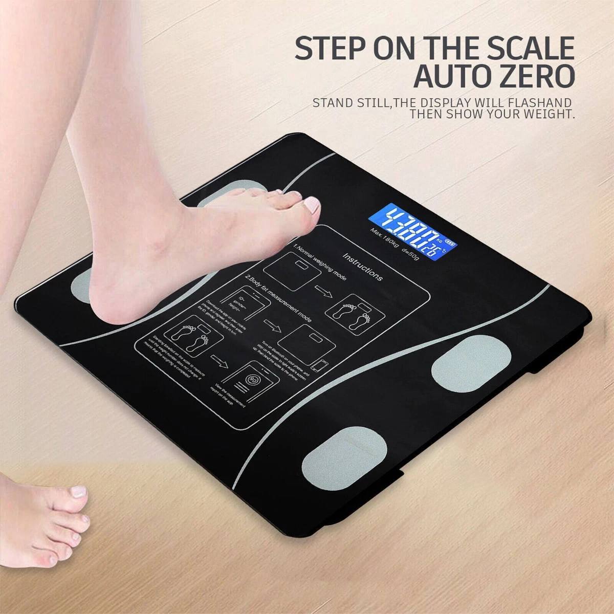 Digital Bathroom Scale with Body Fat & BMI Monitor — perfect for weight tracking and health goals