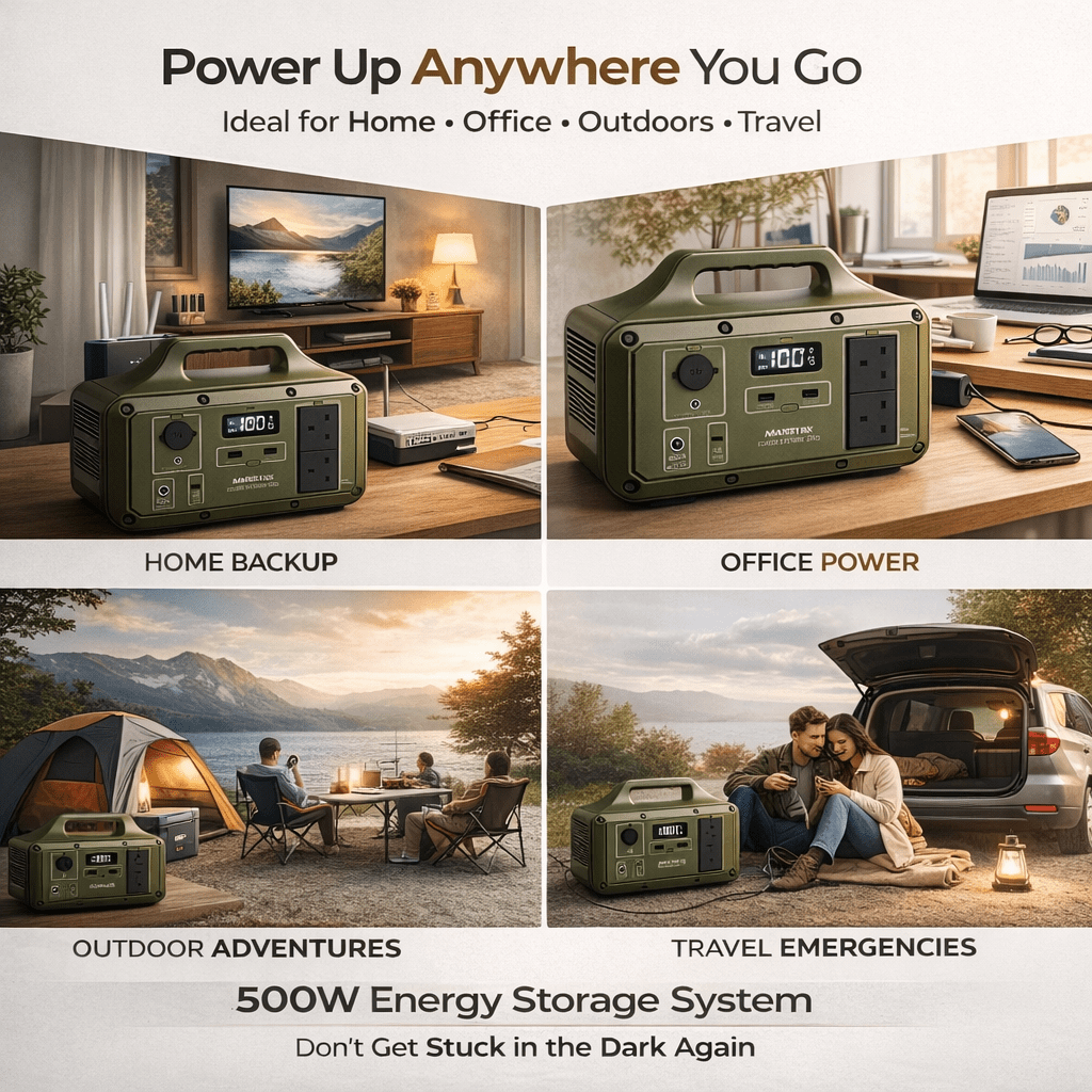Marstek S500S 500W Portable Power Station (510Wh) – Solar Compatible Backup Power Ghana - Bumble Shop