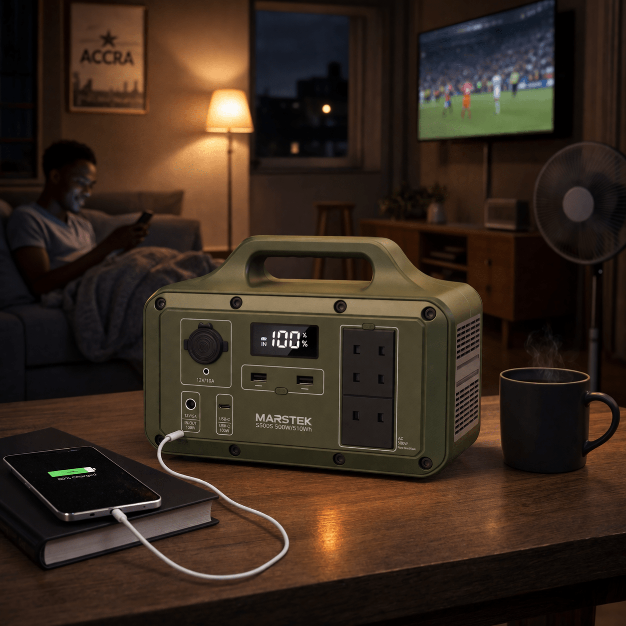 Marstek S500S 500W Portable Power Station (510Wh) – Solar Compatible Backup Power Ghana - Bumble Shop