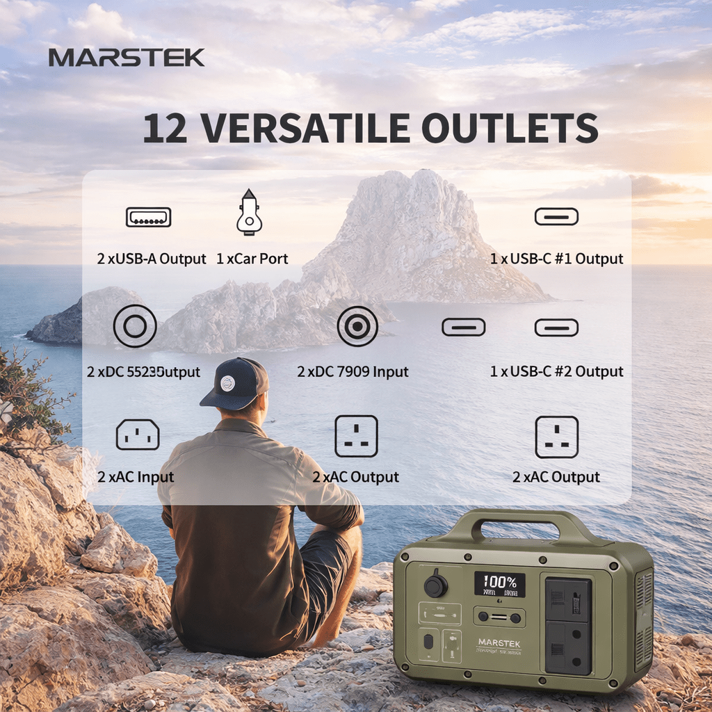Marstek S500S 500W Portable Power Station (510Wh) – Solar Compatible Backup Power Ghana - Bumble Shop