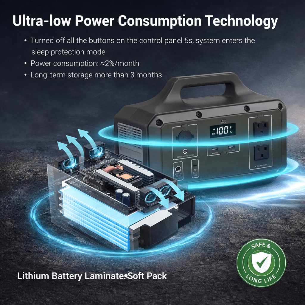 Marstek S500S 500W Portable Power Station (510Wh) – Solar Compatible Backup Power Ghana - Bumble Shop