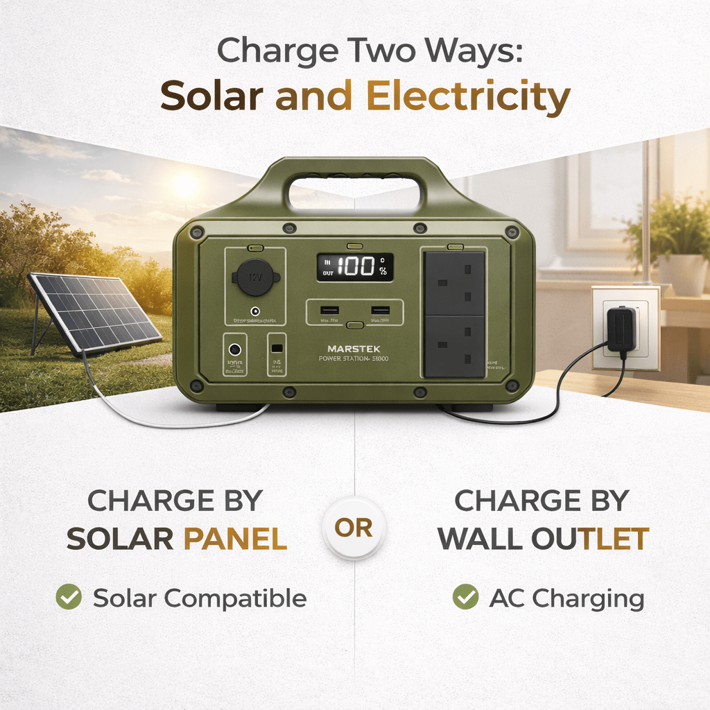 Marstek S500S 500W Portable Power Station (510Wh) – Solar Compatible Backup Power Ghana - Bumble Shop